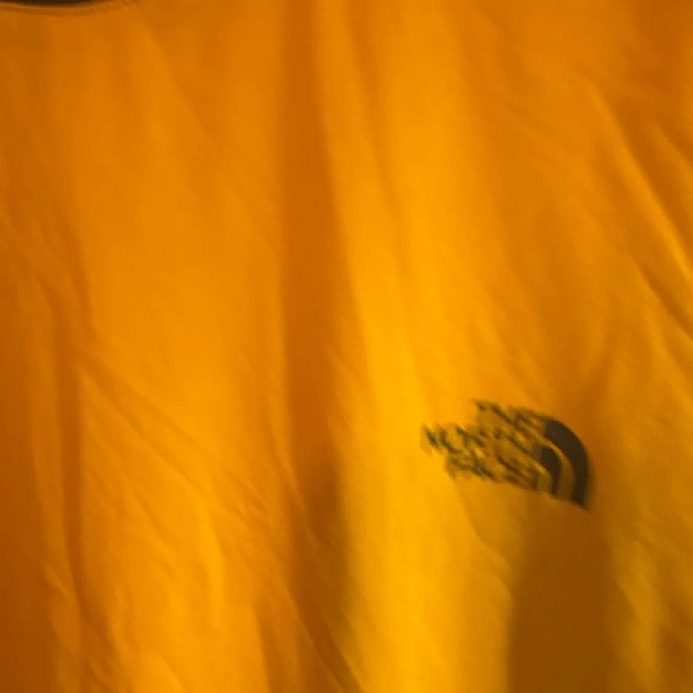 North Face Men's Yellow Athletic Tank top